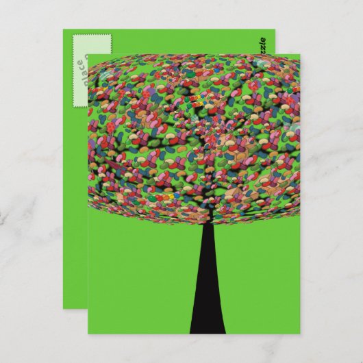 Carte Postale Candy Tree (Devant / Derrière)