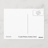 Carte Postale Candy Waters Artiste de l'autisme (Dos)