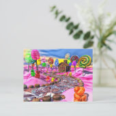 Carte Postale Candyland rose (Debout devant)