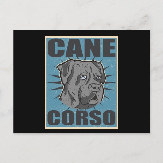 Carte Postale Cane Corso Italiano Dog | Cane Corsos (Devant)