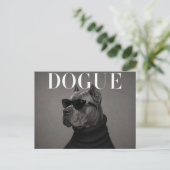 Carte Postale Cane Corso Luxe Éditorial de Mode (Debout devant)