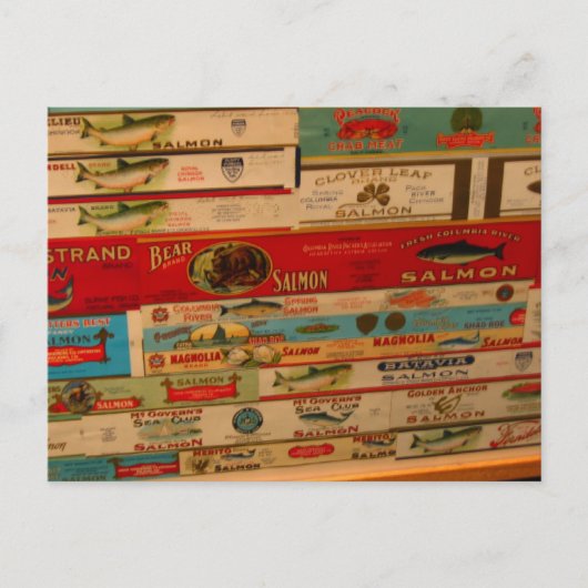 Carte Postale Canettes saumons Vintage (Devant)