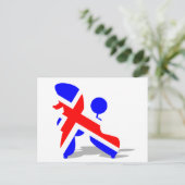 Carte Postale Caniche britannique (Debout devant)