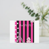 Carte Postale Caniche français (Debout devant)