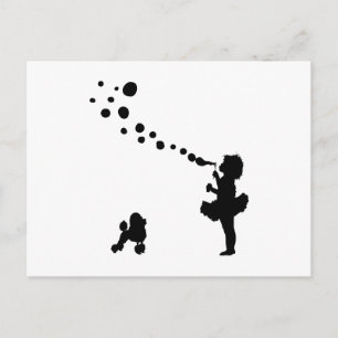 Carte Postale Caniche jouet