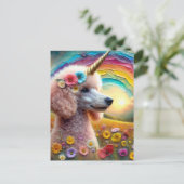 Carte Postale Canicorne de canicule adorable en Fleur sauvage (Debout devant)