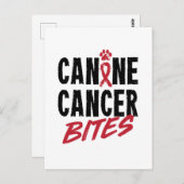 Carte Postale Canine Cancer mord Chien Carcinome Sensibilisation (Devant / Derrière)