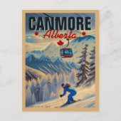 Carte Postale Canmore Alberta Mountains Canada Années 1950 (Devant)