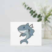 Carte Postale Canne à pêche de pêcheur de requin (Debout devant)