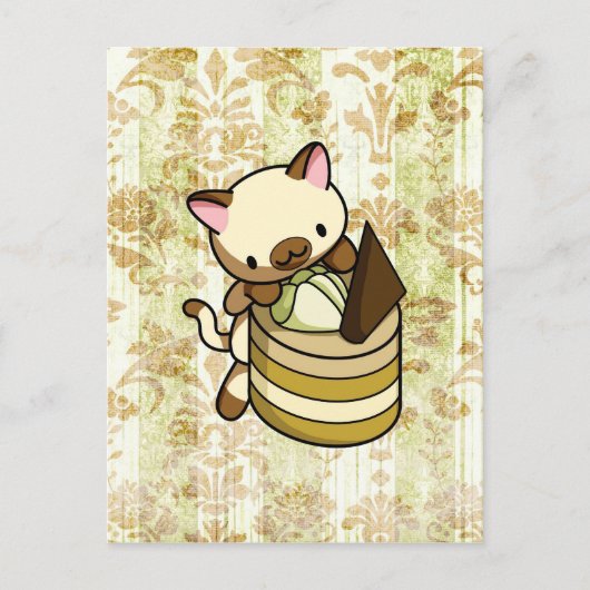 Carte Postale Cannelle Apple Kitty (Devant)