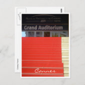 Carte Postale cannes à tapis rouge (Devant / Derrière)