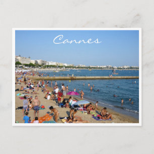 Carte Postale cannes au bord de la plage