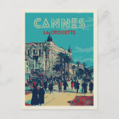 Carte Postale Cannes Côte d'Azur France, vue rétros Croisette (Devant)