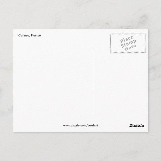 Carte Postale cannes martinez (Dos)