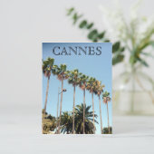 Carte Postale cannes palmiers (Debout devant)