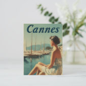 Carte Postale Cannes vintage (Debout devant)