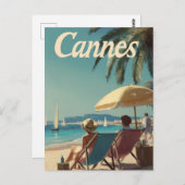 Carte Postale Cannes vintage (Devant / Derrière)