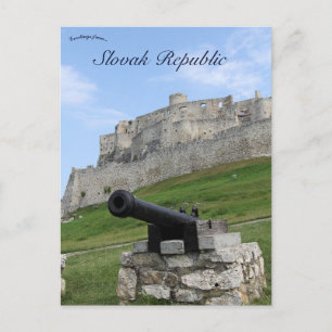 Carte Postale Cannon à Spis Castle République slovaque