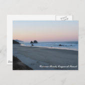Carte Postale Cannon Beach AM, Cannon Beach, Oregon au coucher d (Devant / Derrière)
