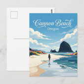 Carte Postale Cannon Beach États-Unis (Devant / Derrière)