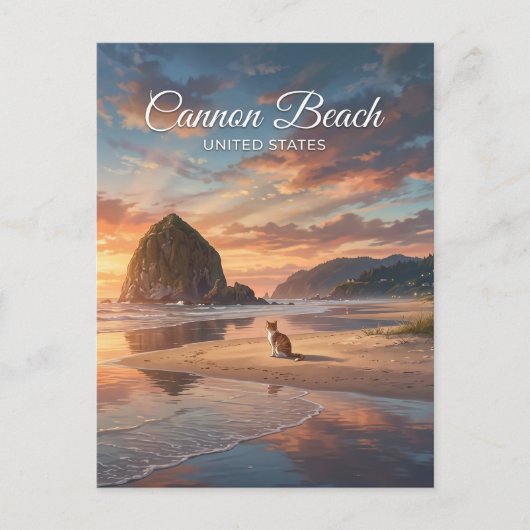 Carte Postale Cannon Beach Oregon (Devant)