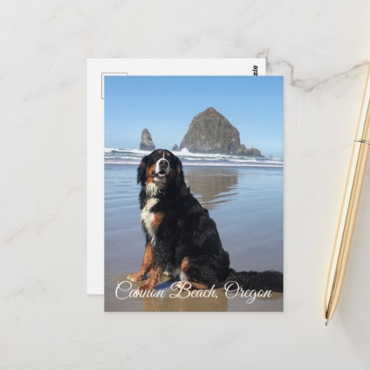 Carte Postale Cannon Beach Oregon (Devant/Arrière en situation)