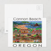 Carte Postale Cannon Beach ~ Oregon (Devant / Derrière)