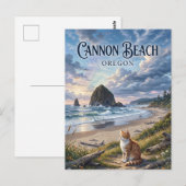 Carte Postale Cannon Beach Oregon (Devant / Derrière)