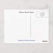 Carte Postale Cannon Beach, Oregon (Dos)