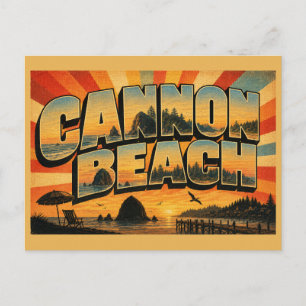 Carte Postale Cannon Beach Oregon Stack Forestier Art