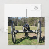 Carte Postale Cannon de guerre civile (Devant / Derrière)