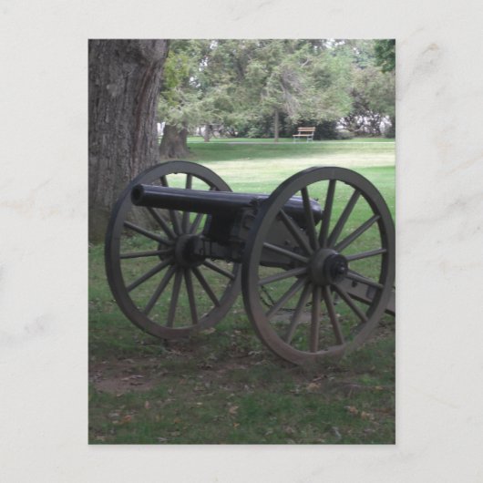 Carte Postale Cannon de guerre civile à Gettysburg (Devant)