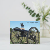 CARTE POSTALE CANNON ET LE MONUMENT DE LA VIANDE (Debout devant)