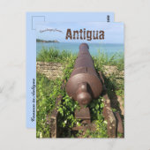 Carte Postale Cannon in Antigua (Devant / Derrière)