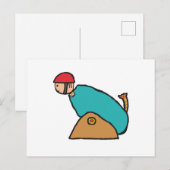 Carte Postale Cannonball humain (Devant / Derrière)