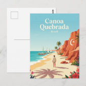 Carte Postale Canoa Quebrada Brésil (Devant / Derrière)