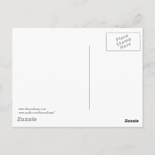 Carte Postale CANOË CALME par SHARON SHARPE (Dos)