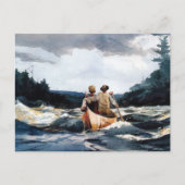 Carte Postale Canoë dans la maison Winslow Rapids (Devant)