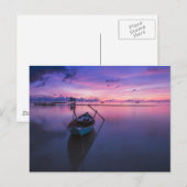 Carte Postale Canoë Kayak Voile Pêche - c'est la vie (Devant / Derrière)