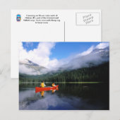 Carte Postale Canoë sur la boucle internationale Selkirk (Devant / Derrière)