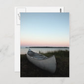 Carte Postale Canoë sur la plage (Devant / Derrière)