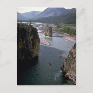 Carte Postale Canoïstes, Mountain River, Territoires du Nord-Oue