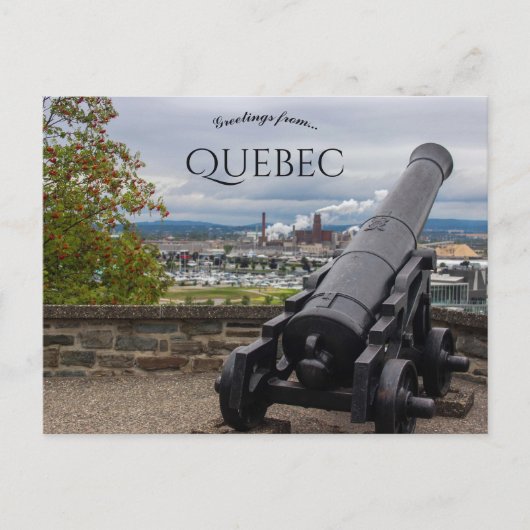 Carte Postale Canon à Québec Canada (Devant)