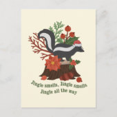 Carte Postale Canon à Skunk de Noël : Odeurs de Jingle (Devant)