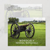 Carte Postale Canon, bataille de Monocacy, Maryland (Devant / Derrière)