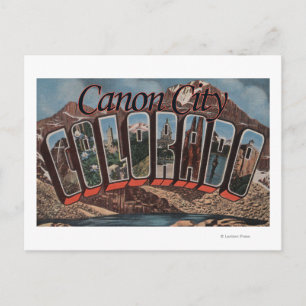 Carte Postale Canon City, Colorado - Scènes de grandes lettres