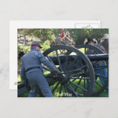 Carte Postale Canon de tir (Devant / Derrière)