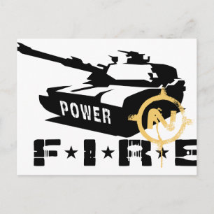 Carte Postale Canon militaire Fire Power