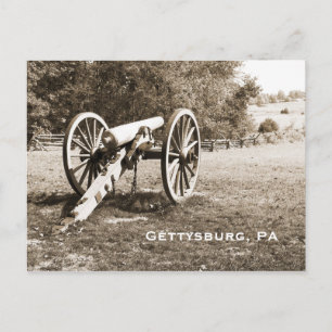 Carte Postale canon sur le champ de bataille de Gettysburg