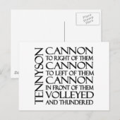 Carte Postale Canons (Devant / Derrière)